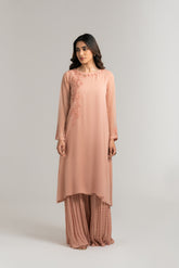 2 Piece Chiffon Embroidered Suit (FS0034)